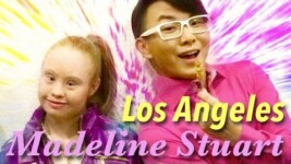 Madeline Stuart in Los Angeles with Onch