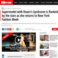 Supermodel With Down's Syndrome is Flanked By the Stars As She Returns to New York Fashion Week - Daily Mirror