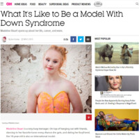 What It's Like to Be a Model With Down Syndrome - Good Housekeeping