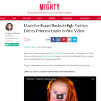 Madeline Stuart Rock 6 High-Fashion Disney Princess Looks in Viral Video - The Mighty