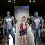 Madeline Stuart Models Hendrik Vermeulen at NYFW Sep 2015